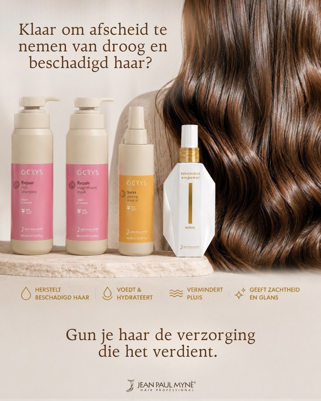 Haarverzorgingsset voor Droog & Beschadigd Haar
